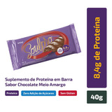 Chocolate Proteico Meio Amargo Soulpro Zero - 40g