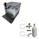 Chopeira A Gelo Em Aço Inox Torneira Belga (kit Completo )