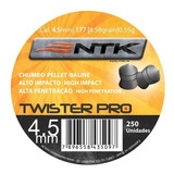 Chumbinho Twister 4,5mm Nautika 250unid Promoção