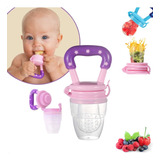 Chupeta Alimentadora Mordedor Bebê De Silicone Porta Fruta