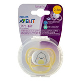 Chupeta Avent Ultra Air 0-6m Menino Pinguim Branca Unitária