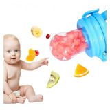 Chupeta Bico Mordedor Alimentadora Frutas Silicone Para Bebê