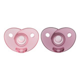 Chupeta Calmante Soothie 0 A 3 M Rosa 2 Unid Philips Avent