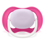 Chupeta Philips Avent Ultra Air Unitaria Lisa Menina 6-18m Cor Rosa Período De Idade 6-18 Meses