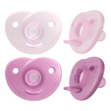 Chupeta Soothie 0-3m Dupla Philips Avent Rosa