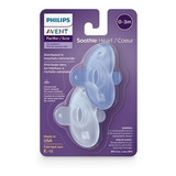 Chupetas Avent Philips Calmante Soothie 0-3m Azul Kit C/2