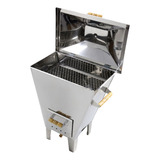 Churrasqueira Bafo Pequena De Inox A Carvão Olinox Grill