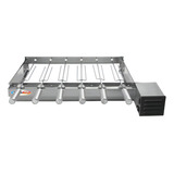Churrasqueira Giratoria Grill Baixo 6 Espetos Inox Pratic Cor Motor Lado Direito
