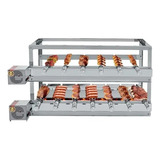 Churrasqueira Giratória Inox 3and 2motor Especial 13 Espetos