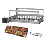 Churrasqueira Grill 6 Espetos 100% Inox