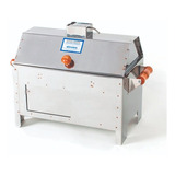 Churrasqueira Inox Pequena A Carvão Com Tampa Bafo Grill