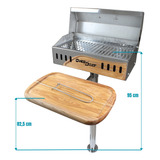 Churrasqueira Náutica Ptr-460 Inox Para Lancha Barco
