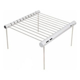 Churrasqueira Para Camping Grelha Inox Portátil 30cm Grill