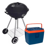 Churrasqueira Portatil Bafo + Caixa Térmica 19l Crepusculo