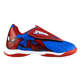 Chuteira Tênis Indoor Infantil Homem Aranha Marvel Velcro