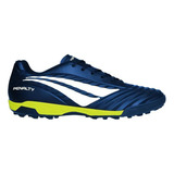 Chuteiras De Futebol Penalty Brasil 70 Neo Papi Cor Azul/amarelo/vermelho Com Sola Tf Adequada Para Grama Sintética Adulto - Sem Gênero 43 Br