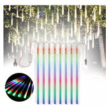 Chuva Meteoro Cascata 8 Tubos 384 Leds Natal Bivolt 50cm