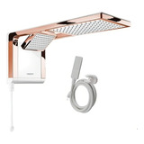 Chuveiro Acqua Duo Branco Rose Gold