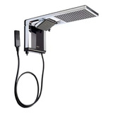 Chuveiro Elétrico De Parede Lorenzetti Acqua Ultra Duo Cor Preto Cromado 5500w 127v