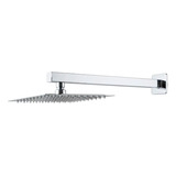 Chuveiro Moderno Slim Quadrado 30 Cm Inox 304 + Braço 40cm