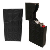 Cigarreira Mosaico Porta Cigarros Luxo Preto Com Imã