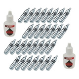 Cilindro Pistola Co2 Airsoft 12g Kit 30un + Óleo De Silicone