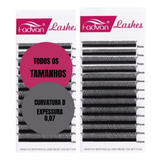 Cílios Fadvan Volume Brasileiro Fio Y 0.07mm Curvatura D Yy
