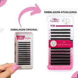 Cílios Fadvan Yy Volume Brasileiro Tamanho Único 14mm Cor Preto Espessura 0.07 Mm Tipo De Curvatura D