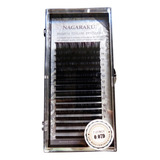 Cílios Nagaraku Premium Eyelash Extensions - Curvatura D Comprimento 715 Mm Cor Preto Espessura 0.05 Mm