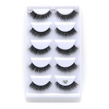 Cílios Postiços Mink 3d H Cartela Com 5 Pares 