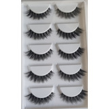 Cílios Postiçõs X08 Base Transparente Cartela Com 5 Pares 