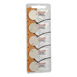Cinco Baterias Maxell Cr 2016 Bateria Original Relogio