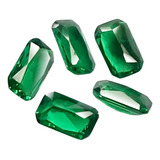 Cinco Esmeraldas Pedras Preciosa Octogon 3x5mm