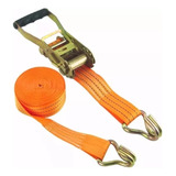 Cinta Catraca 2 Ton 6m 35mm Gancho J - 100% Poliéster