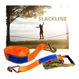 Cinta Catraca Slackline 9 Metros X 50mm 3000kg Gancho J