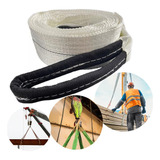 Cinta Elevação Carga 4ton 2mts Fator Seg. 5:1 Branca 100mm