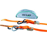 Cinta Extensor Esticador Presilha Mosquetão Scud Laranja