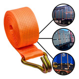 Cinta Fita 5 Toneladas 50mm 9 Mt Para Amarrar Carga Gancho 