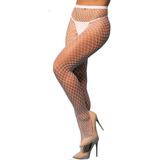 Cinta Liga Plus Size Meia Calça Arrastão Sexy Sensual Fantas