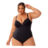 Cinta Modeladora Plus Size Body Com Bojo Feminina 46 Ao 52