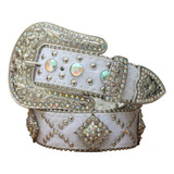 Cinto Country Feminino Pedrarias Strass Fivela Grande Festa