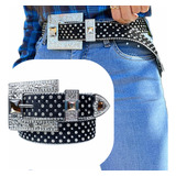 Cinto Country Feminino Ventania Pelo Strass Fivela Grande