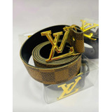 Cinturon Cinto Importado Louis Vuitton Largo total: 110 cm Ancho: 3,5 cm  Color: Marron con cuadros Hebilla: Pl…