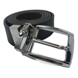 Cinto De Couro Montblanc - Dupla Face - Fivela Giratoria