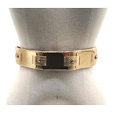 Cinto De Elástico Com Placa Feminino Couro Ed4958
