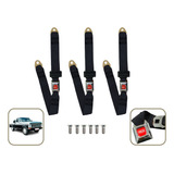 Cinto De Segurança Retrô Fivela Cromada 3 Lugares Ford F1000