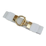 Cinto Elástico Fivela Livre Encaixe Circulo Dourado D8426