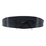 Cinto Faixa De Couro Bauarte Cor Preto