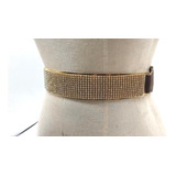 Cinto Faixa Elastico Com Placa De Strass Feminino Ed1025