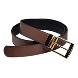 Cinto Feminino Dupla Face Blogueiras Super !! Cor Café E Preto Tamanho 115 Cm Único Regulável